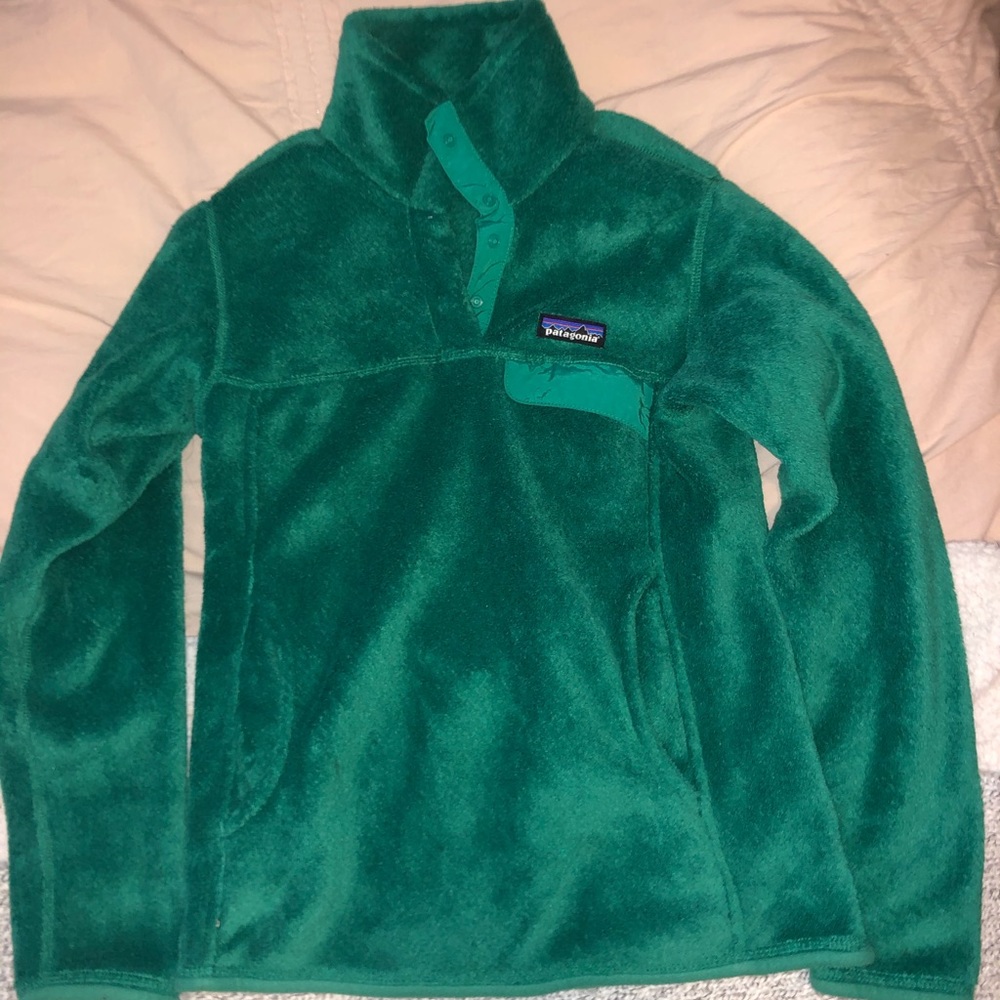 Fuzzy Green Patagonia Jacket